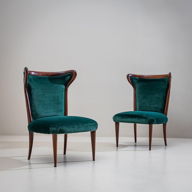 Pair of Lounge Chairs, Italy, 1950s For Sale - Image 10 of 18