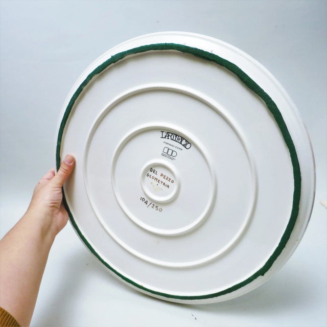 Ceramic Dish by Lucio Del Pezzo for Pozzi For Sale - Image 8 of 11