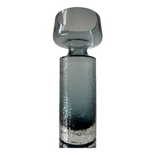 Model 1495 Smoke Blue Safari Vase by Tamara Aladin for Riihimäen Lasi, 1970s For Sale