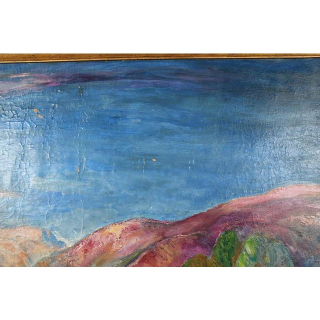 Framed Signed "Maternitate" Oil on Canvas After Mihail Simonidi For Sale - Image 4 of 17