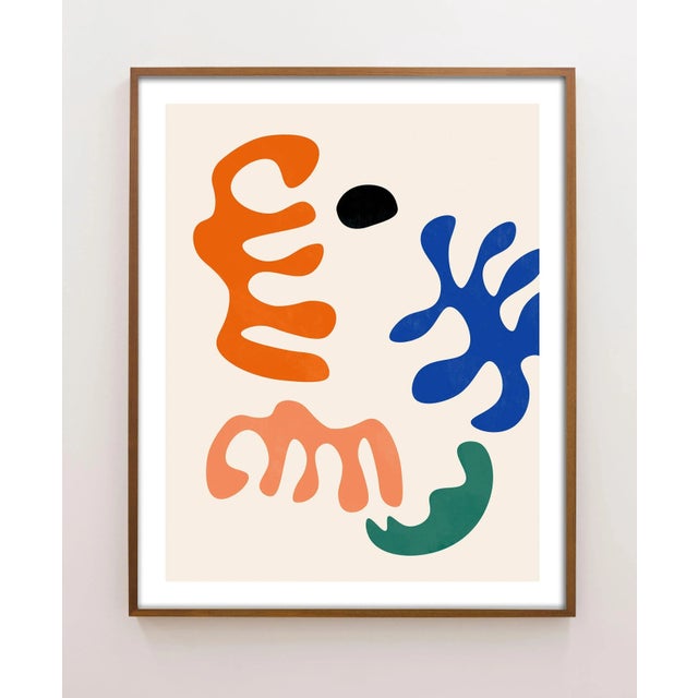 Contemporary Danish Modern Style Abstract Fine Art Print - 16" X 20" For Sale - Image 4 of 7