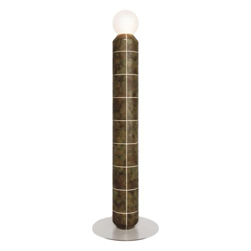 Large Navazi Floor Lamp in Scorched Coal Ceramic and Frosted Glass by Svitanok For Sale - Image 10 of 10