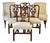 Vintage Set of 6 Chippendale Mahogany Dining Chairs - Attributed to Baker For Sale
