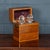 Antique Victorian Hobnail Cut Crystal Decanters in Original Case, 1880, Set of 3 For Sale - Image 3 of 18