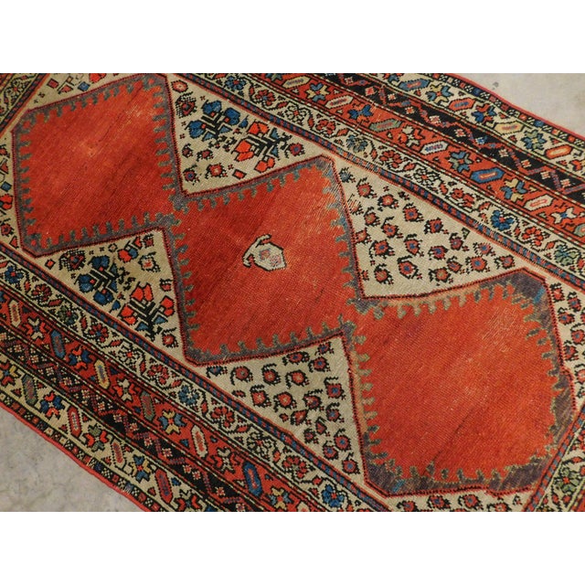 1940s Antique Persian Hamedan Rug 3'8"x 6'2" For Sale - Image 5 of 12