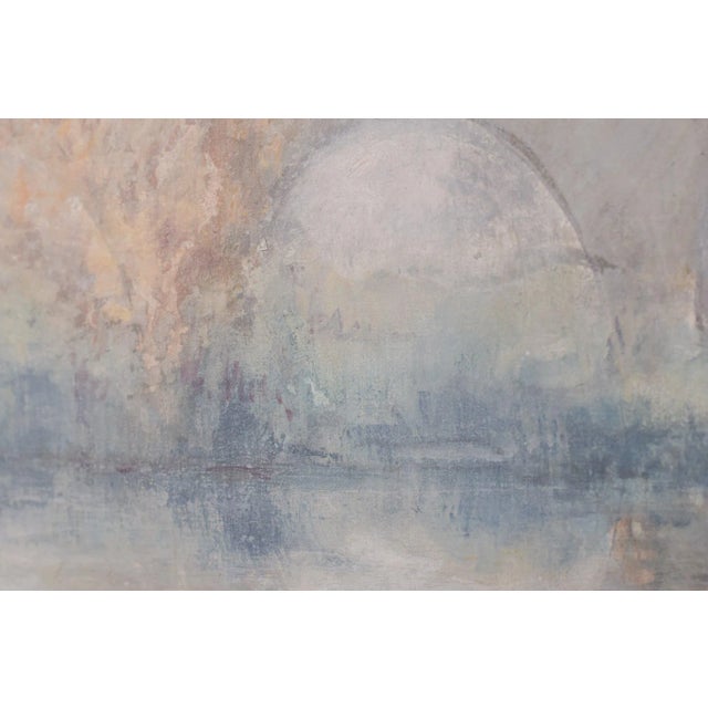 1950s José Luis Sanz Magallon, Impressionist River Scene, 20th-Century, Oil on Canvas, Framed For Sale - Image 5 of 12