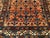 Persian Antique Persian Malayer Area Rug, Hand-Knotted Wool, Geometric Pattern, 4x5, Red & Navy For Sale - Image 3 of 16