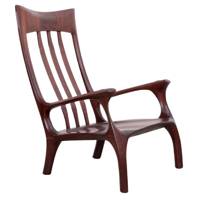 Studio Lounge Chair in Black Walnut by Ben Rouzie, 1960s For Sale