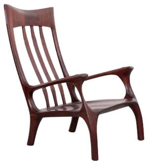 Studio Lounge Chair in Black Walnut by Ben Rouzie, 1960s