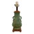 Vintage Chinese Bronze Lamp on Wood Base For Sale