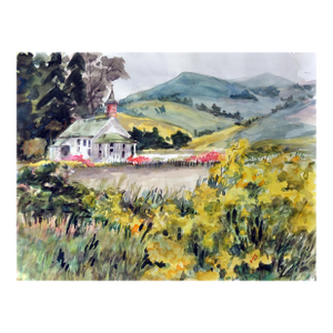 A California Gold Country Church by Gladys Louise Bowman Fies