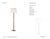 Visual Comfort Signature Bamboo Floor Lamp in Belgian White with Linen Shade Designer: Visual Comfort Signature Height:...