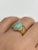 Gold The Elata: Ladies Contemporary Jade Cocktail Ring in 14K For Sale - Image 8 of 8