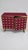 Burgundy Dry Bar with Clear Murano Glass Spheres and Brass from Justfurnituress SRL For Sale - Image 4 of 8