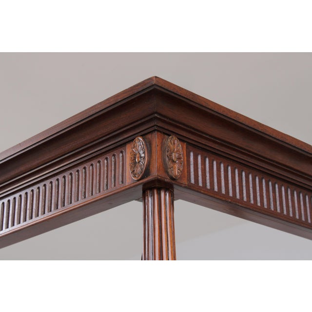 Brown Karges Queen Size Mahogany Canopy Bed For Sale - Image 8 of 17