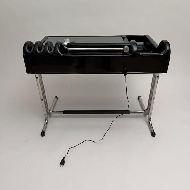 Black Orix Desk by Vittorio Parigi & Nani Prina for Molteni, Italy, 1970s For Sale - Image 12 of 18