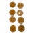 Vintage Amber Cambridge Glass Salad Plate With Scalloped Edges For Sale