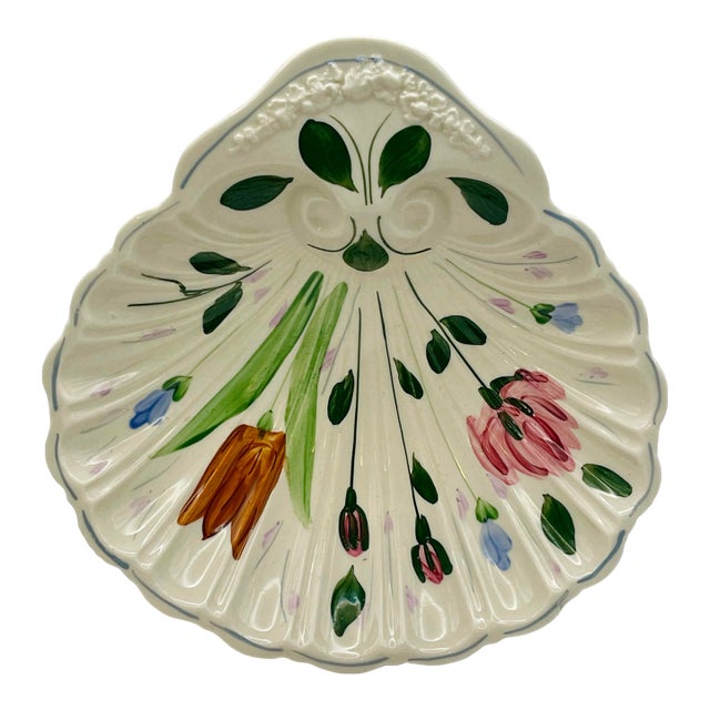 Vintage Blue Ridge China Seashell Bowl For Sale