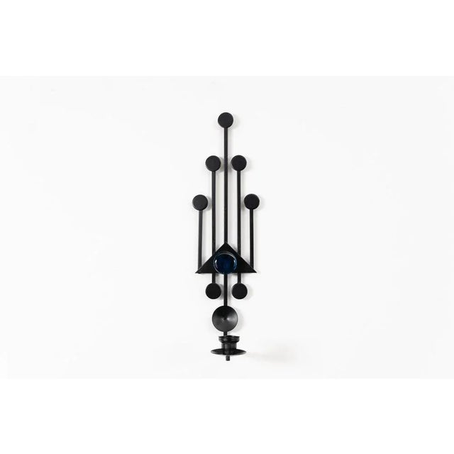 Black Wall Candleholder by Dantoft, 1970s For Sale - Image 8 of 9