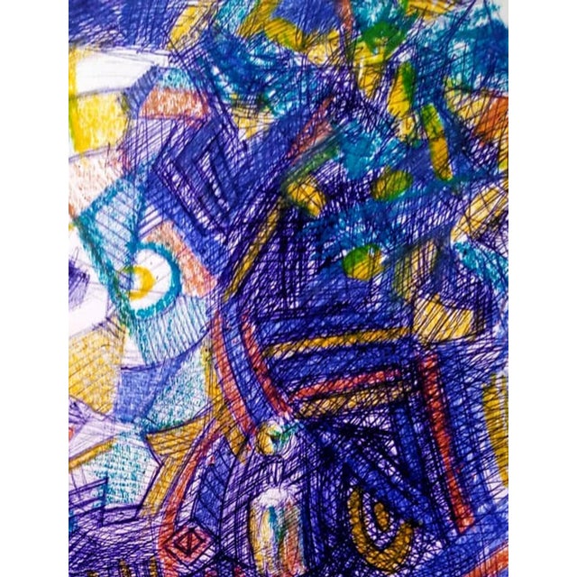 2020s "Tiv Chi", Ballpoint Pen Drawing on Paper, 2020 For Sale - Image 5 of 7