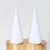 Stunning pair of mid century modern cone shaped, Murano table lights, tagged with stickers “Vetri Murano”. Unique cone...