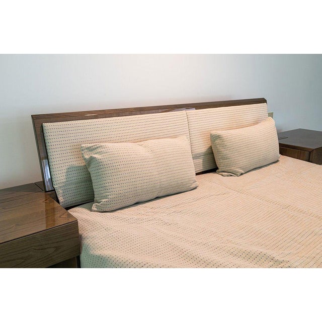 Wood Saporiti Italia Rare 1970s King Lacquered Platform Bed Frame Attributed Giovanni Offredi For Sale - Image 7 of 8