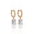 Elevate your daily ensemble with these breathtaking drop huggie hoop earrings featuring a sparkling pavé-set hoop and a...