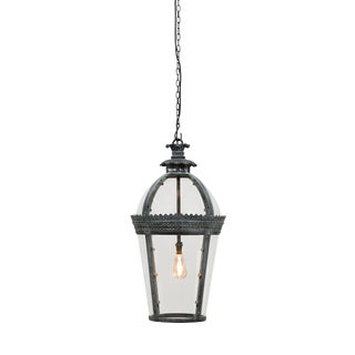 Medium Verdigris Bronze Byron Lantern from Pure White Lines For Sale