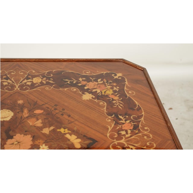 Late 20th Century Italian Marquetry Casino Table Chess Backgammon Roulette Cards For Sale - Image 10 of 15