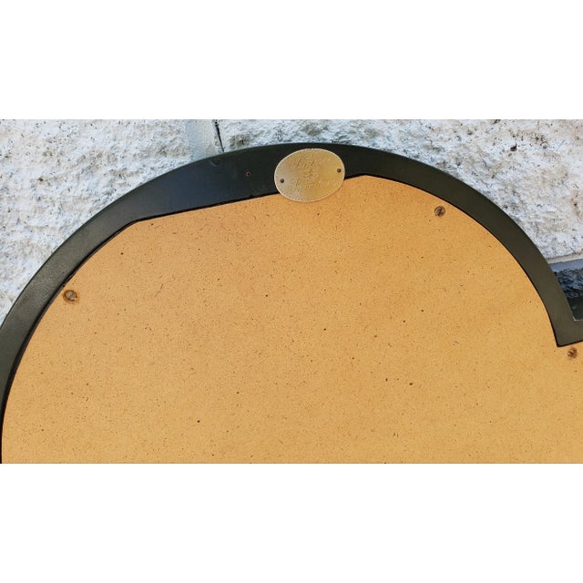 Baker Furniture Mahogany Partial Gilt and Green Baker Wall Mirror For Sale In Washington DC - Image 6 of 7