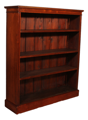 19th Century Mahogany Open Bookcase