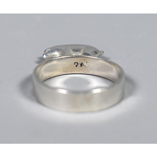 Metal Miniature Silver Pigs & Wild Boar, 1990s, Set of 6 For Sale - Image 7 of 17