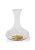 Contemporary Bevis 9.75" Tall Wine Glass Decanter with Gold Base For Sale - Image 3 of 3