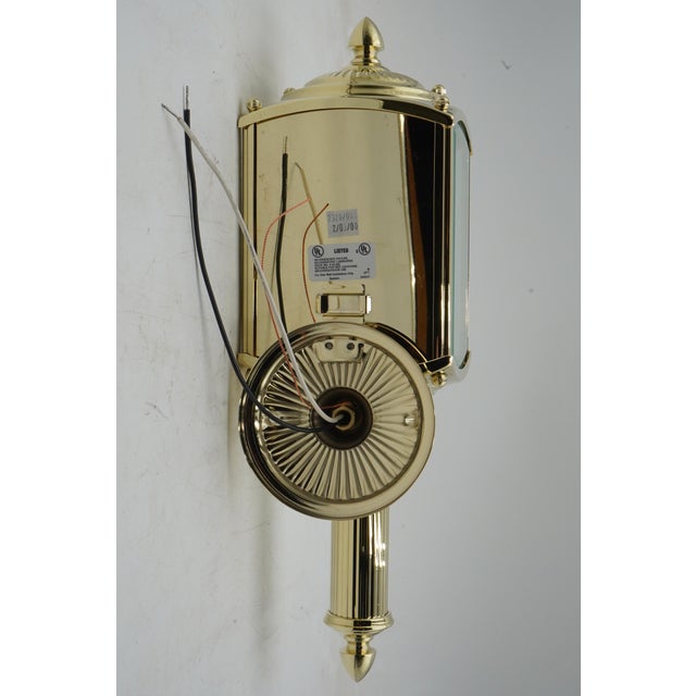 Baldwin Brass & Glass Exterior Lantern For Sale - Image 9 of 12