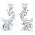 Dutch Delft Faience Dragon Candlesticks, Circa 1930 - A Pair For Sale