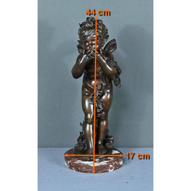 Bronze Love Sending Kisses in Bronze by A. Moreau, 1890s For Sale - Image 16 of 17