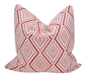 Jane Shelton "Oxmoor Diamond" 25" Square Down/Feather Pillow
