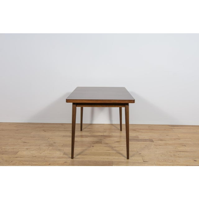 1960s Mid-Century Walnut Dining Table by Bohumil Landsman for Jitona, Former Czechoslovakia, 1960s For Sale - Image 5 of 18