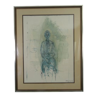 Alberto Giacometti Lithograph, 1962 For Sale