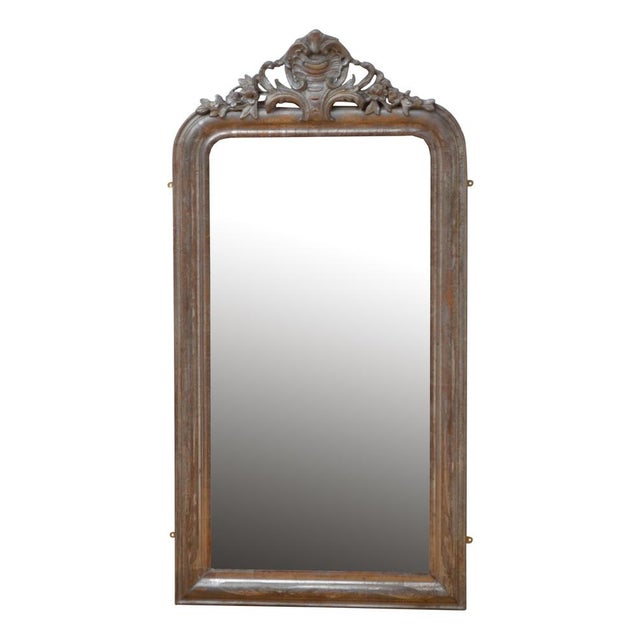 Antique Wall Mirror in Silver For Sale - Image 12 of 12