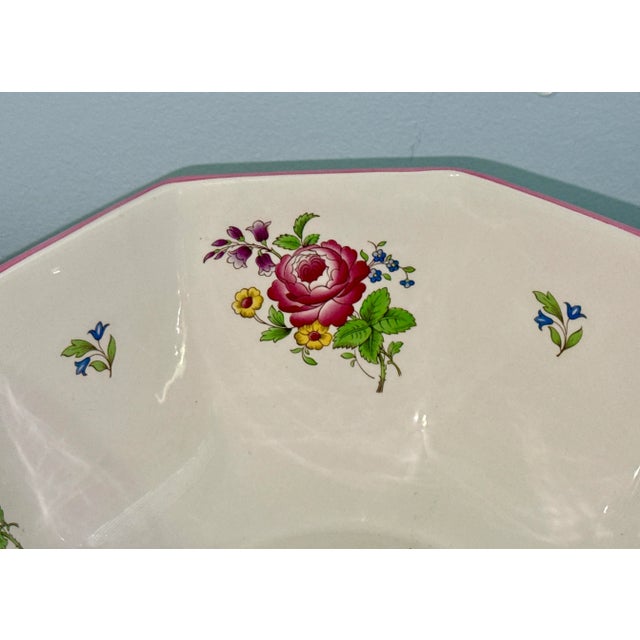 Spode Marlborough Sprays Large Bowl For Sale In New York - Image 6 of 8