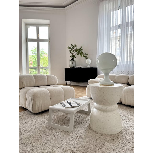 White Opaline Glass Table Lamps by Štěpán Tabery for Opp Jihlava, Czechoslovakia, 1960s, Set of 2 For Sale - Image 11 of 18