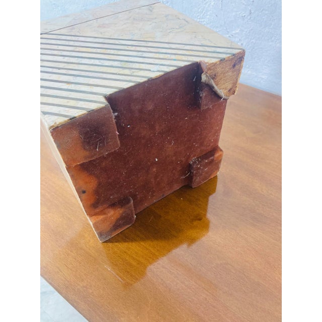 1970s Vintage Maitland Smith Tessellated Stone Box For Sale - Image 5 of 9