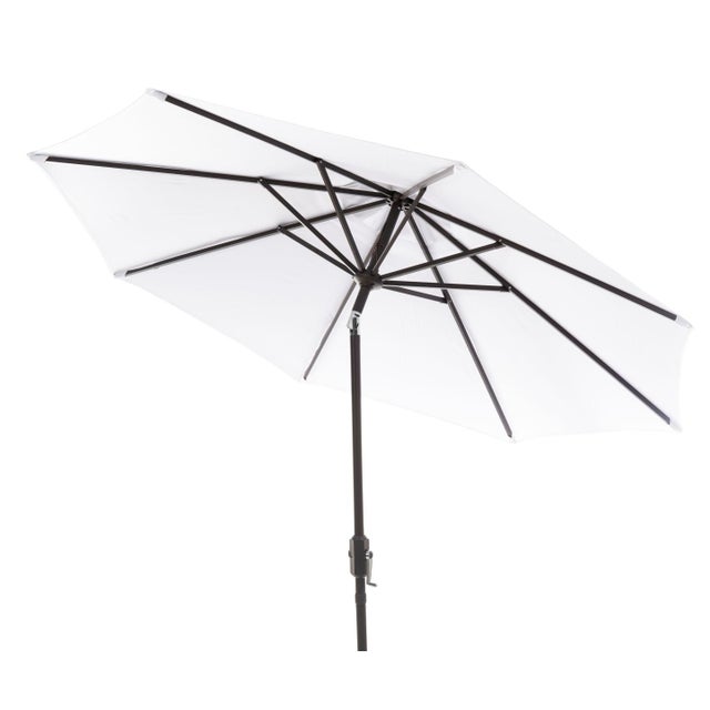 Spritely Home Herla 11Ft Auto Tilt Market Umbrella, White For Sale - Image 4 of 5