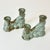 1950s Vintage Boho Chic Americana Arts & Crafts Frankoma Pottery Double Arm Candlestick Holders - A Pair For Sale - Image 12 of 18