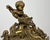 Metal Vintage French Brass Ornate Cherub Mantel Clock For Sale - Image 7 of 13