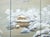 1960s Shōwa Era Japanese Silk Byobu Screen "Mountain Landscape in Winter" For Sale - Image 12 of 18