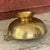 Vintage Hammered Brass Footed Compote Bowl With Handles For Sale - Image 4 of 8