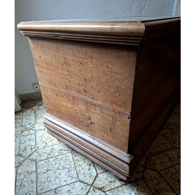 Louis XIII Burgundian Walnut Chest, 1600s, in Good conditions. Designed before 1890