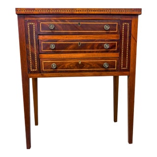 Fine English Inlaid Mahogany Work Table, Circa 1795-1815 For Sale